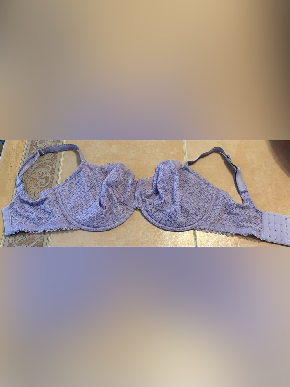 Bare Necessities Lavender Lace Underwire Bra